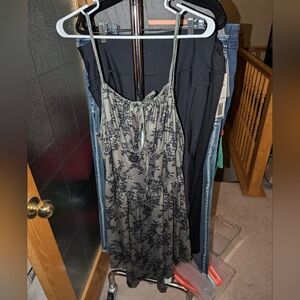 Shein Curve 4XL Punk Floral corset flare sleeveless dress (20)